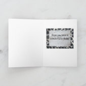 Engelse Bulldog & Animal Print Gelukkige verjaarda Kaart (Binnen)