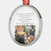 Engelse Bulldog Art Summer Garden Metalen Ornament (Links)