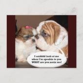 Engelse Bulldog Attentie! Briefkaart (Voorkant)