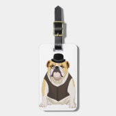 Engelse Bulldog Bagagelabel (Voorkant verticaal)