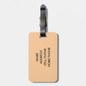 Engelse Bulldog Bagagelabel (Achterkant verticaal)