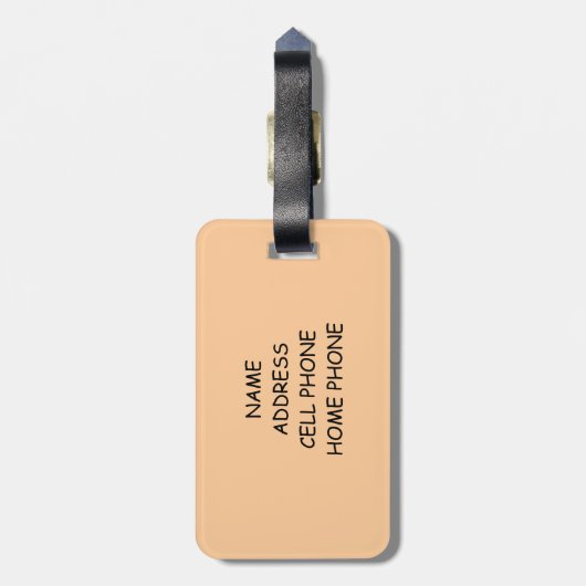 Engelse Bulldog Bagagelabel (Achterkant verticaal)