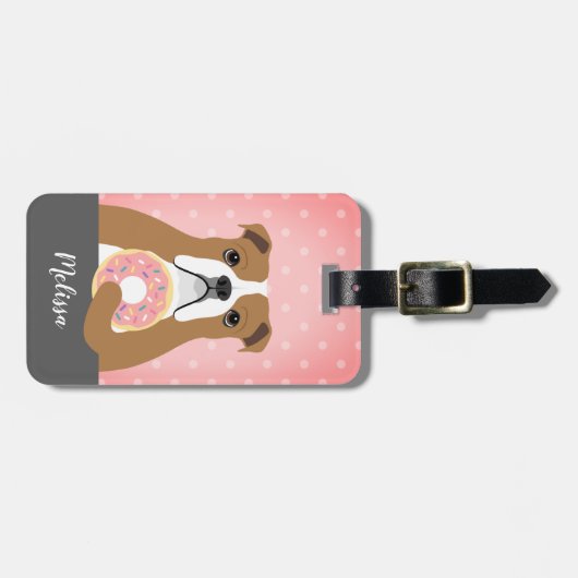 Engelse Bulldog Bagagelabels (Voorkant horizontaal)