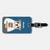 Engelse Bulldog Bagagelabels (Voorkant horizontaal)