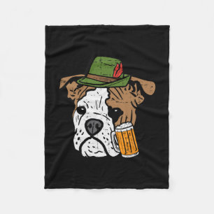 Engelse Bulldog Bavarian Dog Mannen Vrouwen Fleece Deken