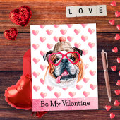 Engelse Bulldog Be My Valentijn Dog Valentijns' Feestdagenkaart