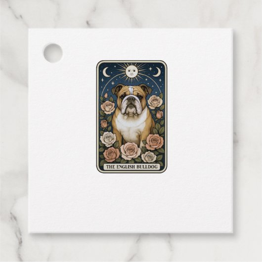 Engelse Bulldog Bedankjes Labels (Voorkant)