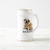 Engelse Bulldog Beer stein Bierpul (Voorkant rechts)