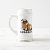 Engelse Bulldog Beer stein Bierpul (Links)