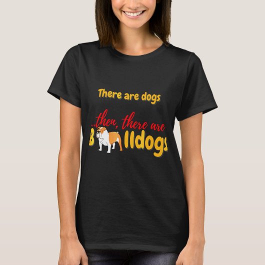 Engelse Bulldog bestaat T-shirt (Voorkant)