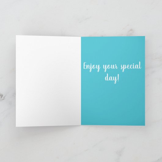 Engelse Bulldog Birthday Kaart (Binnen)