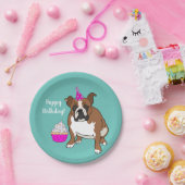  Engelse Bulldog Birthday Papieren Bordje (Feest)