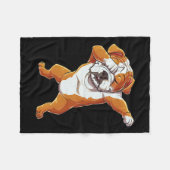 Engelse Bulldog Boys Dab Dance Puppy Lover Fleece Deken (Voorkant (Horizontaal))