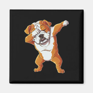 Engelse Bulldog Boys Dab Dance Puppy Lover Magneet