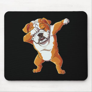 Engelse Bulldog Boys Dab Dance Puppy Lover Muismat