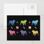 Engelse Bulldog Briefkaart (Voorkant / Achterkant)