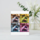 Engelse bulldog briefkaart (Staand voorkant)