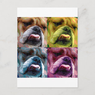 Engelse bulldog briefkaart