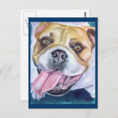 Engelse Bulldog Briefkaarten (Voorkant / Achterkant)