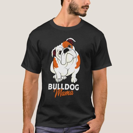 Engelse Bulldog Bully Dog Moeder Vrouwen T-shirt (Voorkant)