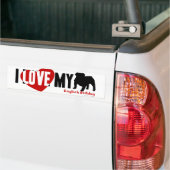 Engelse Bulldog Bumpersticker (Op Truck)