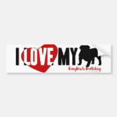 Engelse Bulldog Bumpersticker (Voorkant)