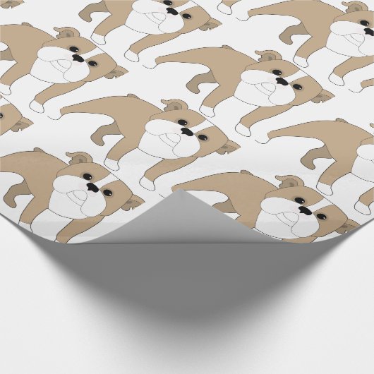 Engelse Bulldog Cadeaupapier (Hoek)