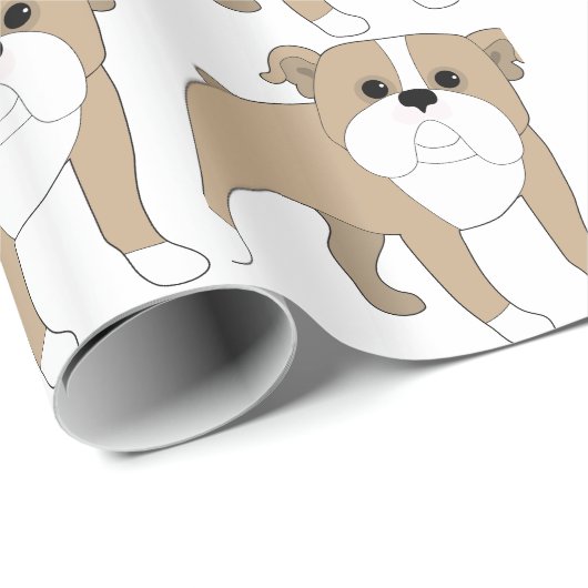 Engelse Bulldog Cadeaupapier (Rol Hoek)