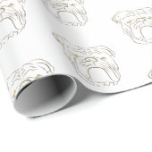 Engelse Bulldog Cadeaupapier (Rol Hoek)