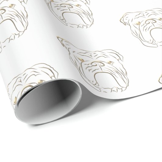 Engelse Bulldog Cadeaupapier (Rol Hoek)