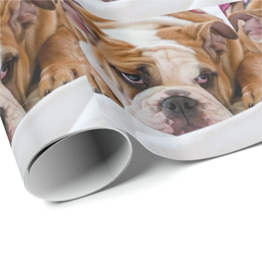 Engelse Bulldog Cadeaupapier (Rol Hoek)