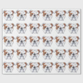 Engelse Bulldog Cadeaupapier (Vlak)