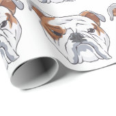 Engelse Bulldog Cadeaupapier (Rol Hoek)