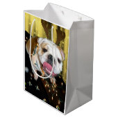 Engelse bulldog cadeautas (Achterkant Gekanteld)
