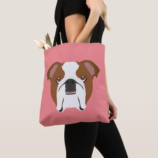 Engelse Bulldog Canvas tas (Dichtbij)