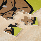 Engelse Bulldog Cartoon Legpuzzel (Zijkant)