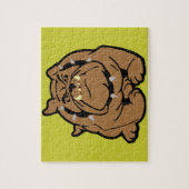 Engelse Bulldog Cartoon Legpuzzel (Verticaal)