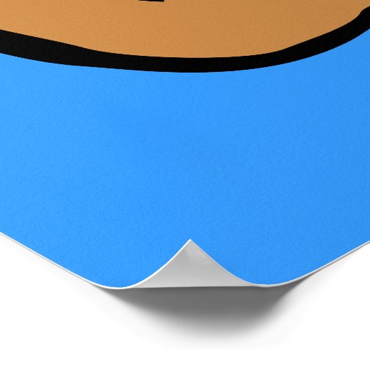 Engelse Bulldog Cartoon Poster (Hoek)