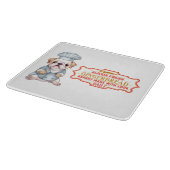 Engelse Bulldog Chef Baking Gingerbread Snijplank (Hoek)