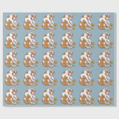 Engelse Bulldog Crochet Cadeaupapier (Vlak)