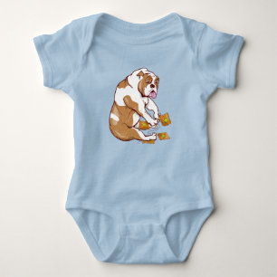 Engelse Bulldog Crochet Romper