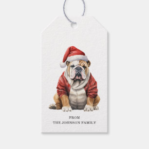 Engelse Bulldog Custom Gift Labels Cadeaulabel