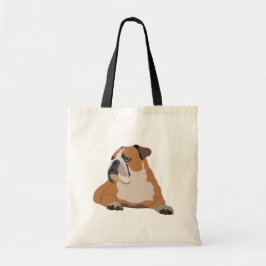 Engelse Bulldog Cute Dog Tote Bag