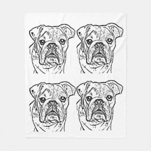 Engelse bulldog deken