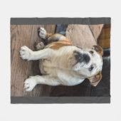 Engelse bulldog deken (Voorkant (Horizontaal))