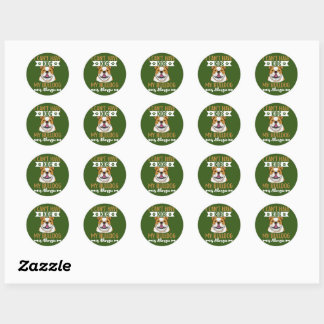 Engelse Bulldog Dog Apparel voor mannen en vrouwen Ronde Sticker