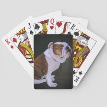 Engelse Bulldog Dog Art-speelkaarten