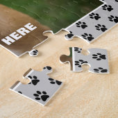 Engelse Bulldog Dog Custom Jigzaag Puzzle Legpuzzel (Zijkant)