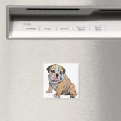 Engelse Bulldog Dog Magneet (Insitu (Vaatwasser))