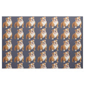 Engelse Bulldog Dog pet art pop Stof (Fat Quarter)